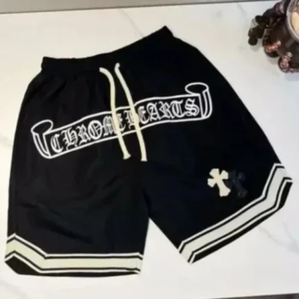 Black Chrome Hearts Casual Shorts