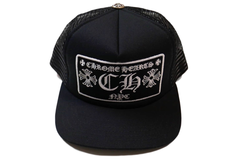 Chrome Hearts CH New York City Trucker Hat – Black