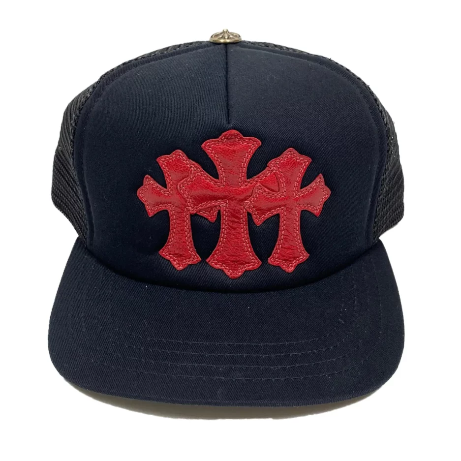 Chrome Hearts Cemetery Trucker Hat – Black & Red