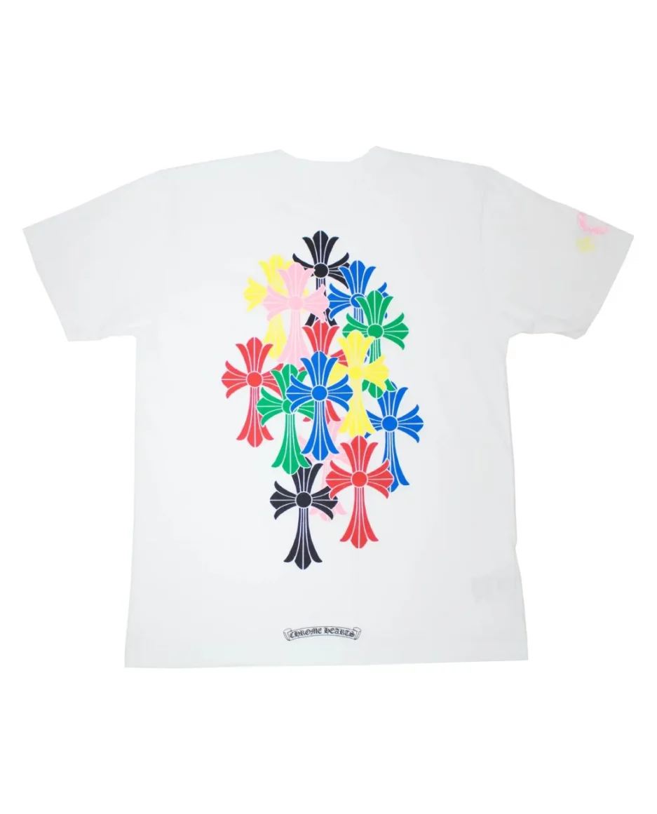 Chrome Hearts Cross Cemetery T-Shirt Multi Color