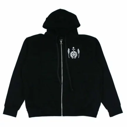 Chrome Hearts Foti Harris Teeter Space Suit Zip Black Hoodie