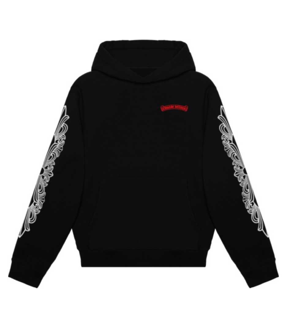 Chrome Hearts Matty Boy Flower Chomper Black Hoodie