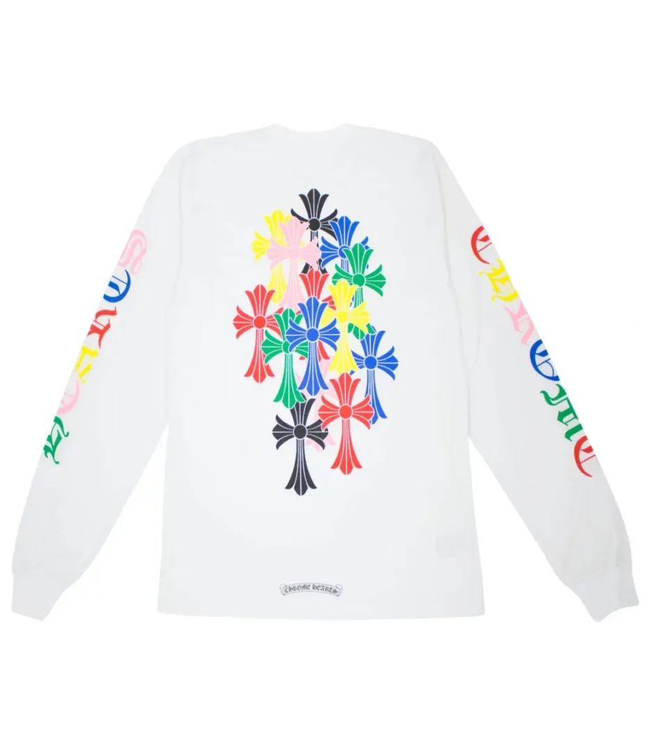 Chrome Hearts Multi Color Cross Cemetery Sweatshirt