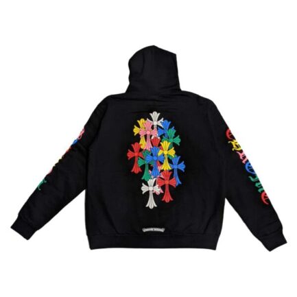 Chrome Hearts Multi Color Cross Cemetery Zip Up Hoodie