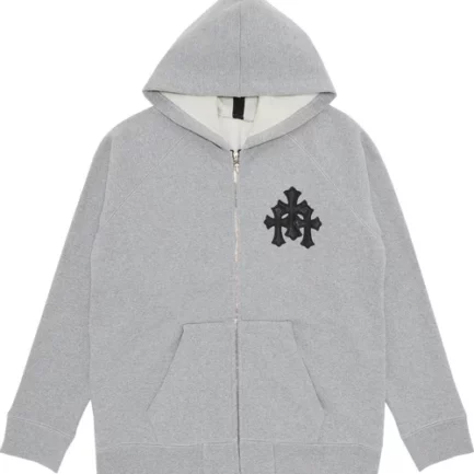 Chrome Hearts Paper Jam Cross Zip Up Hoodie