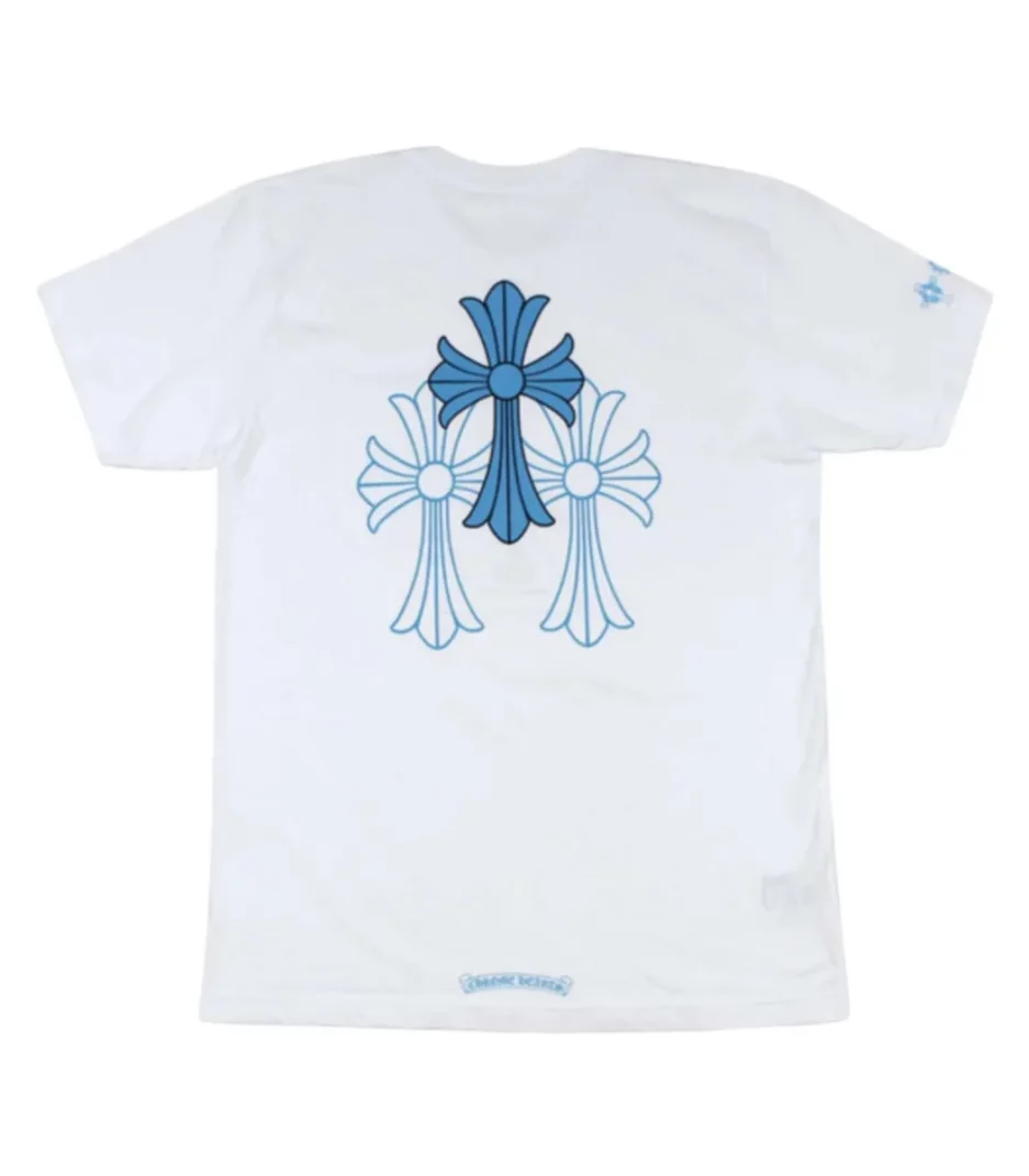 Chrome Hearts Triple Cross Logo S S T-Shirt White