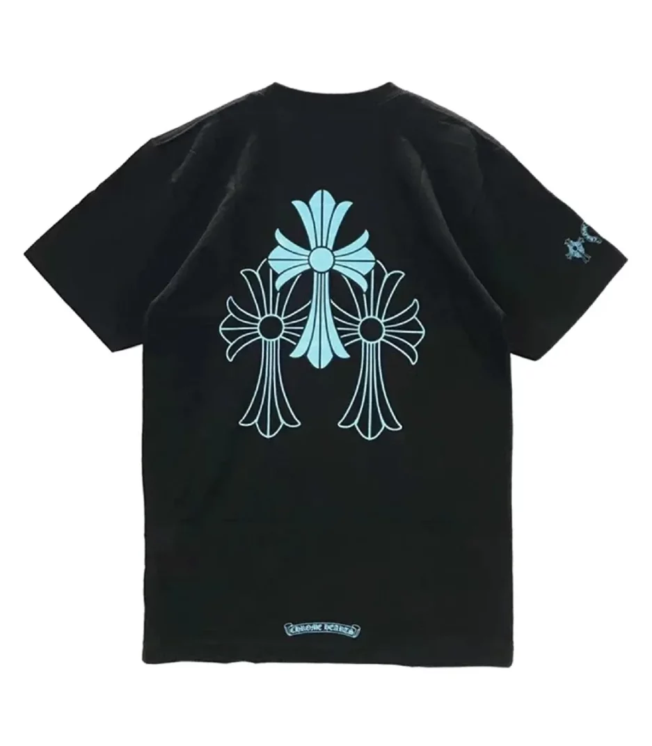 Chrome Hearts Triple Cross Logo T-Shirt Black