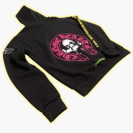 Chrome Hearts Foti Printed Big Logo Black Hoodie